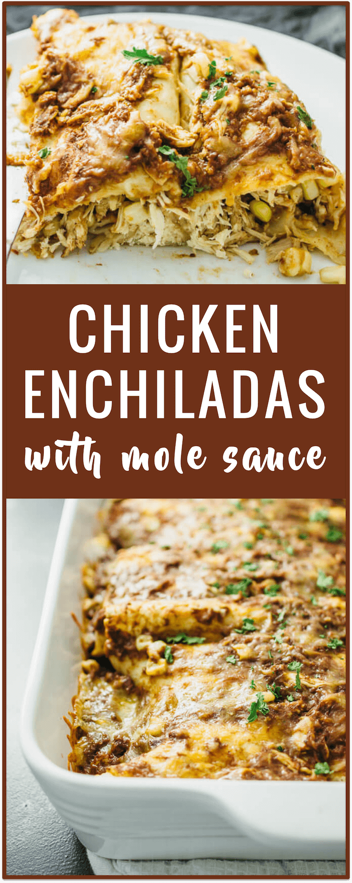 Chicken enchiladas with easy mole sauce savory tooth