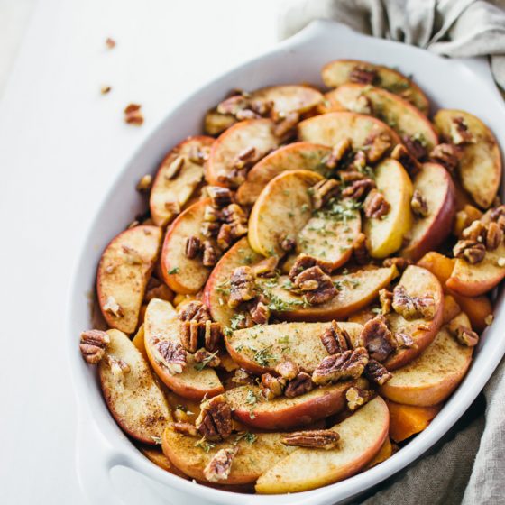 Cinnamon Apple Yam Bake with Pecans Savory Tooth