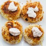 Smoked salmon potato cakes