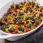 Roasted broccoli salad with garlic