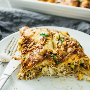 Chicken enchiladas with easy mole sauce