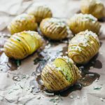 Hasselback potatoes with cheese