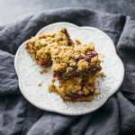 Cranberry sauce oatmeal bars