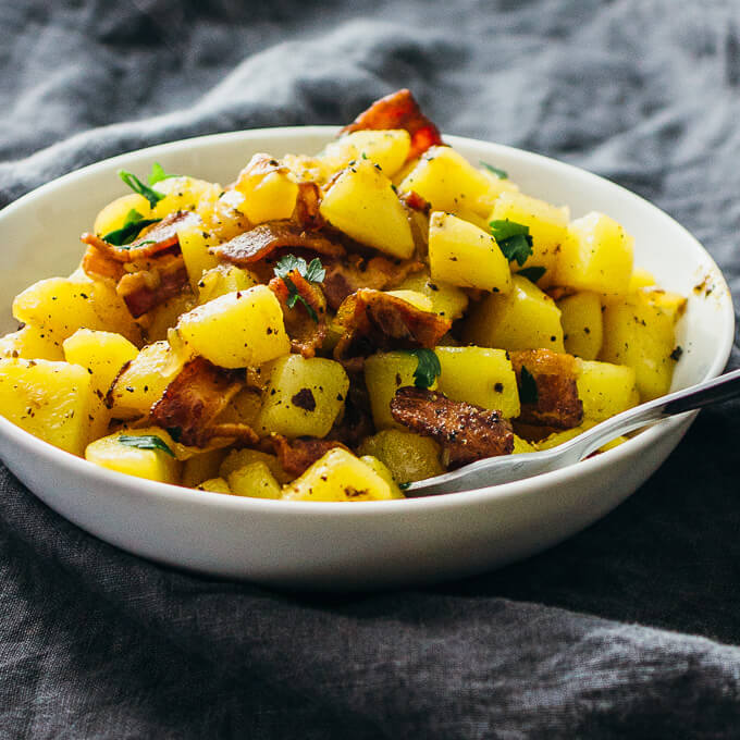 German potato salad with bacon