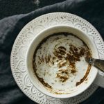 Homemade gingerbread latte