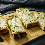 Cheesy oven-baked garlic bread