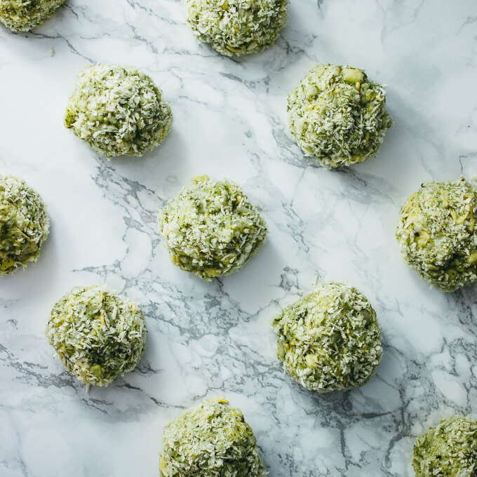 raw arancini balls