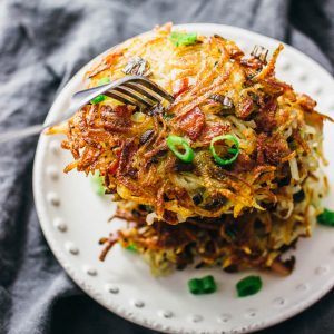 Bacon hash brown stacks