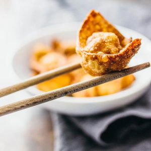 Super easy fried wontons