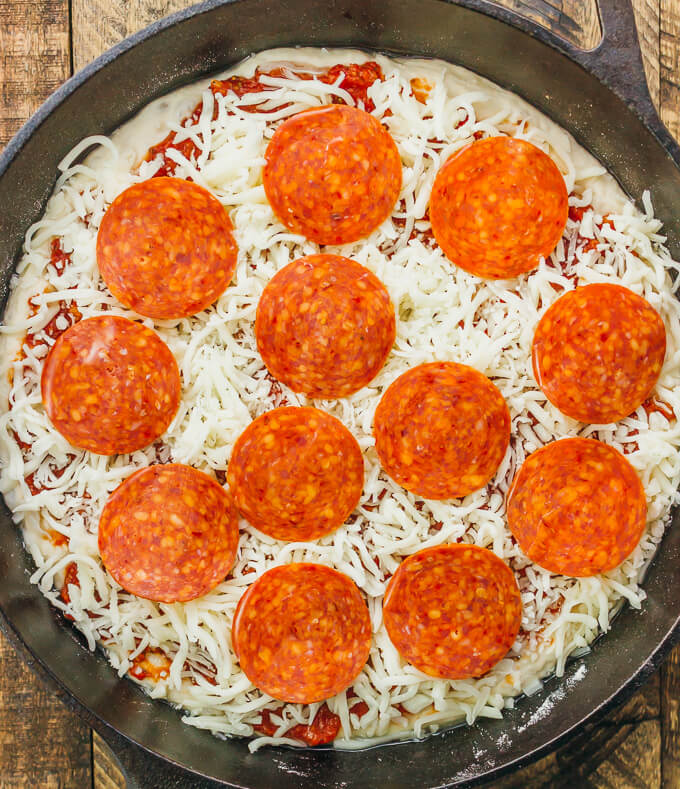 Learn how to make pizza in a pan by following this easy recipe to make homemade pizza dough -- no kneading required.