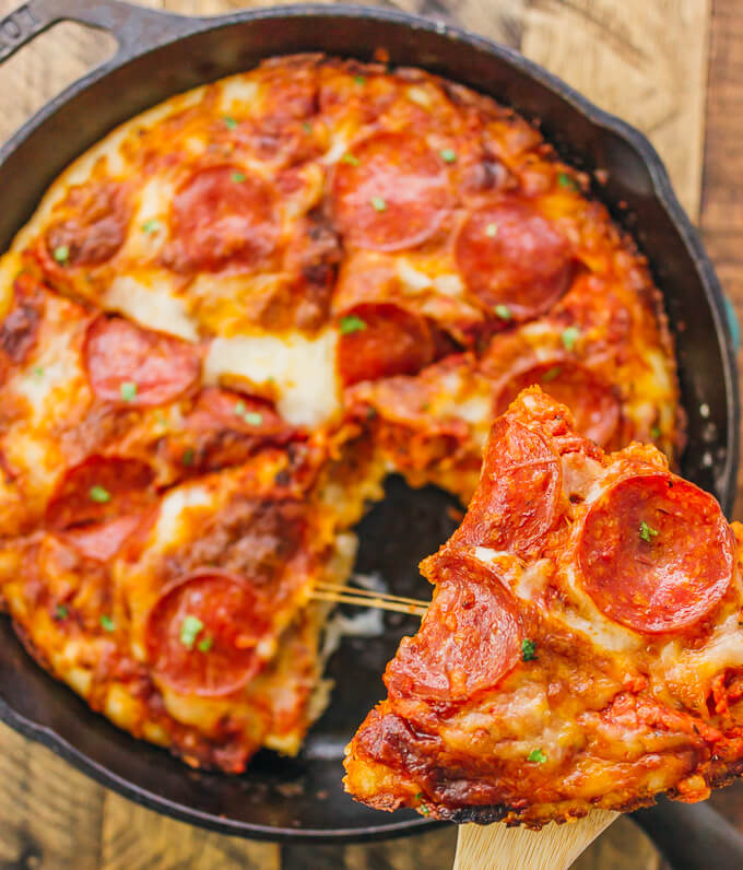 Learn how to make pizza in a pan by following this easy recipe to make homemade pizza dough -- no kneading required.