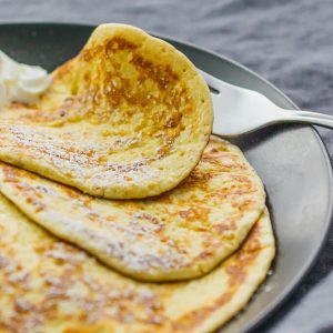 close up view of crepes