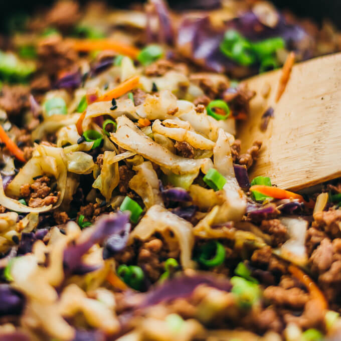 Ground Beef and Cabbage Stir Fry Savory Tooth