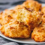 Biscuits can be delicious and healthy -- like these easy homemade biscuits made with almond flour, cheddar cheese, and bacon. Keto + low carb.