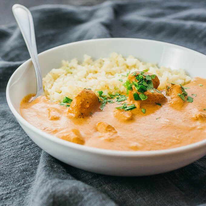 keto recipes - tikka masala