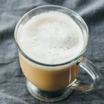 london fog drink served in glass cup