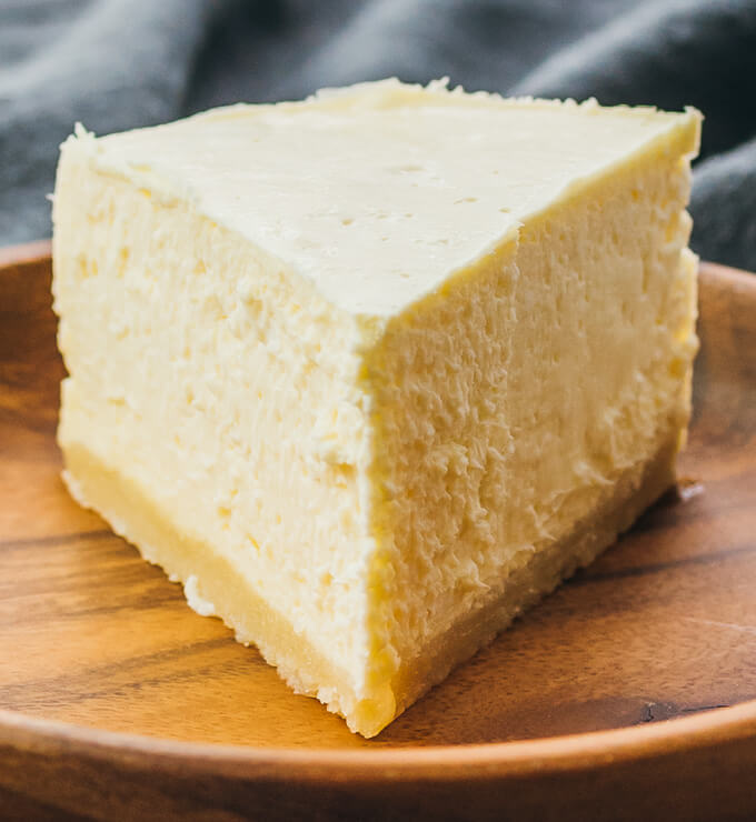 Single slice of keto pressure cooker cheesecake