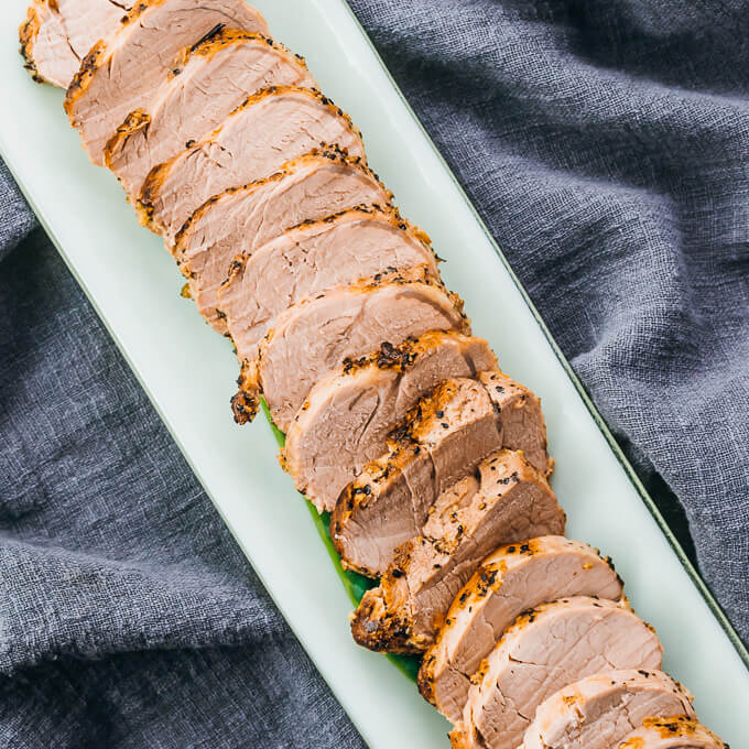 sliced pork tenderloin