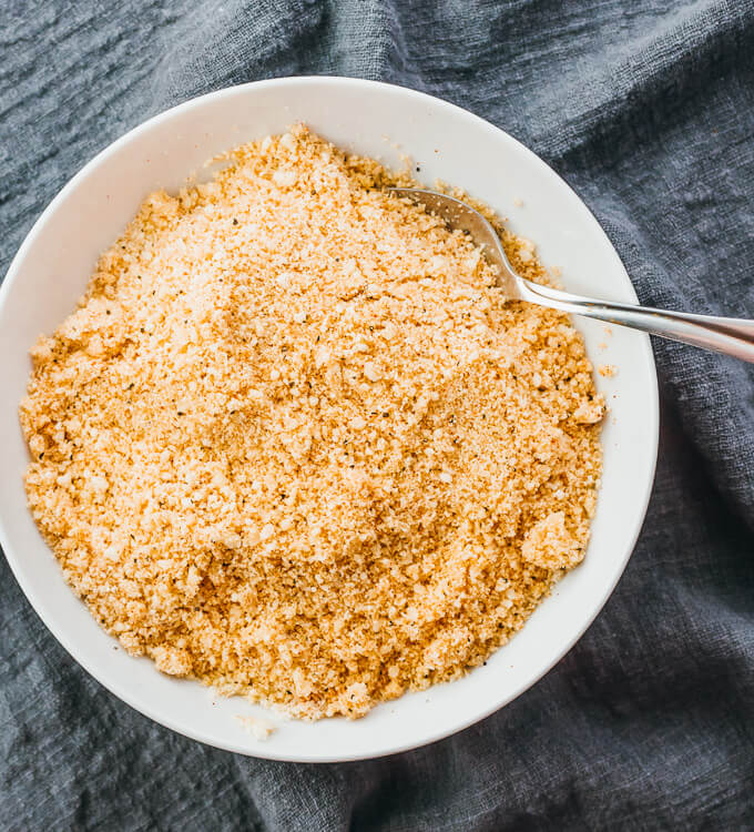 mixed breading ingredients in bowl