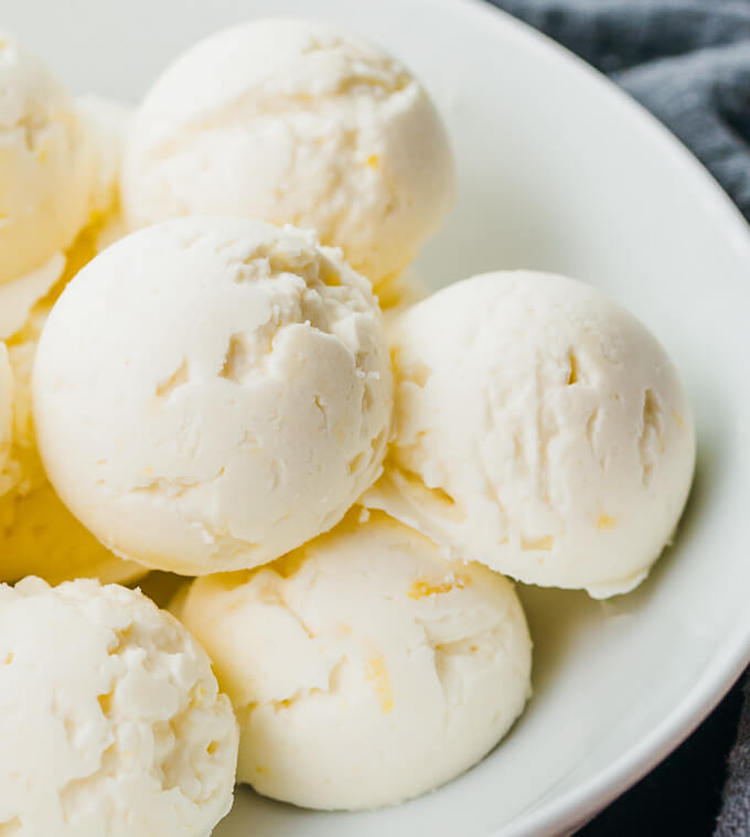 close up view of lemon fat bombs