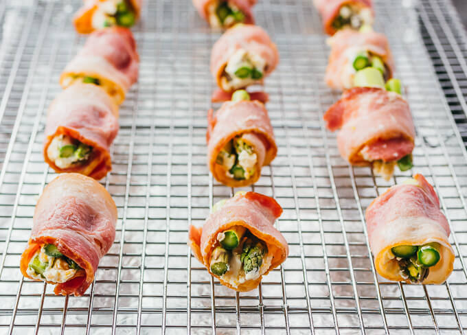 asparagus wrapped in bacon