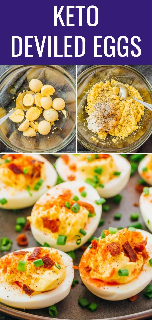 Spicy Keto Deviled Eggs With Bacon - Savory Tooth
