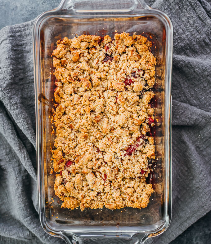 apple crisp after baking