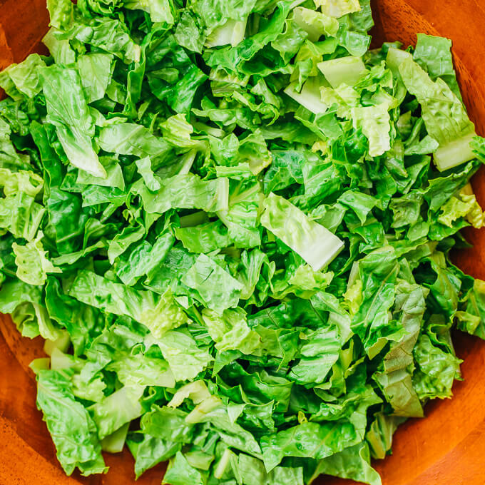 chopped romaine lettuce