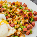 corned beef hash with fried egg