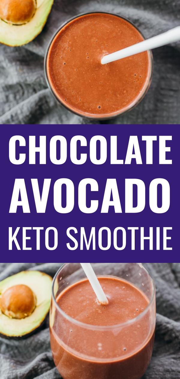 Keto Chocolate Avocado Smoothie Savory Tooth