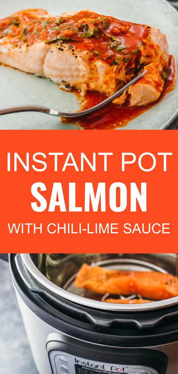 Instant Pot Salmon With Chili-Lime Sauce - Savory Tooth