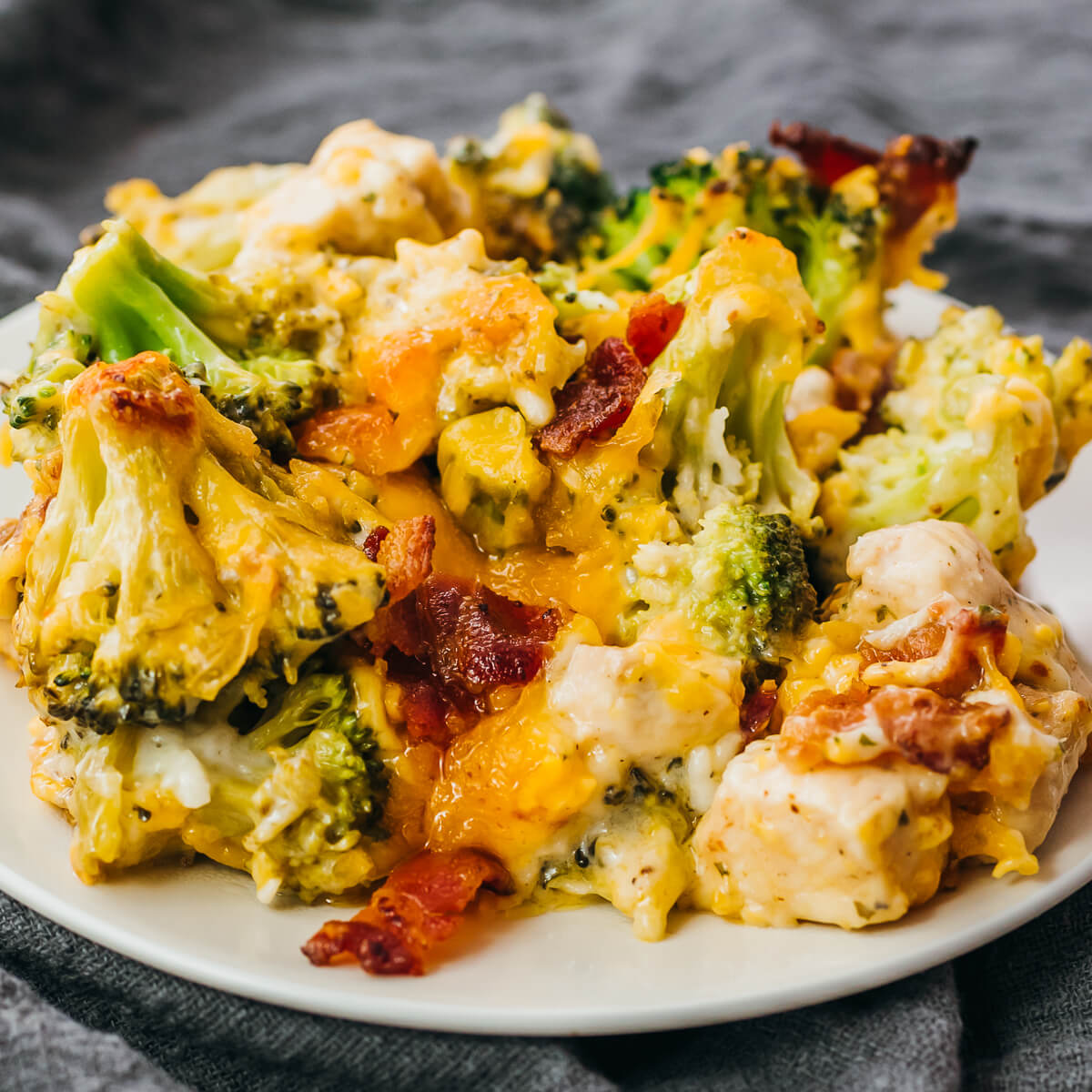 Chicken Bacon Ranch Casserole - Savory Tooth