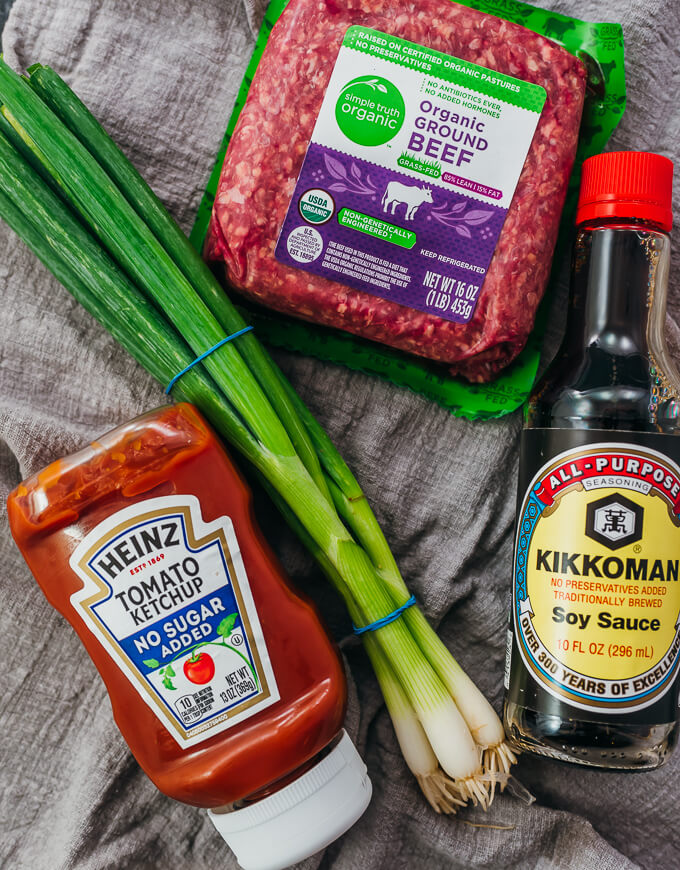 ingredients to make asian sloppy joes