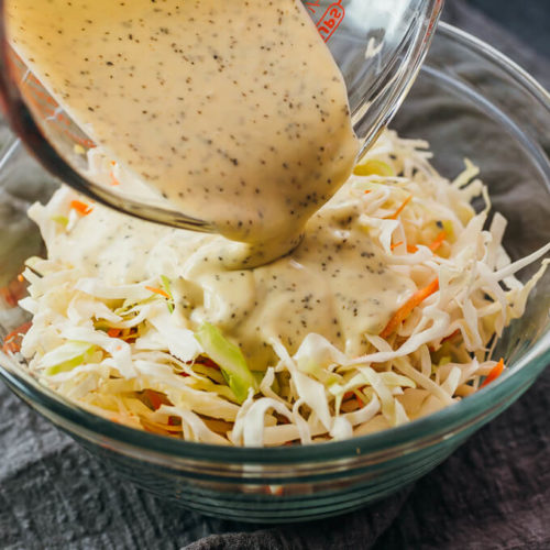 Keto Coleslaw (Quick & Easy) - Savory Tooth