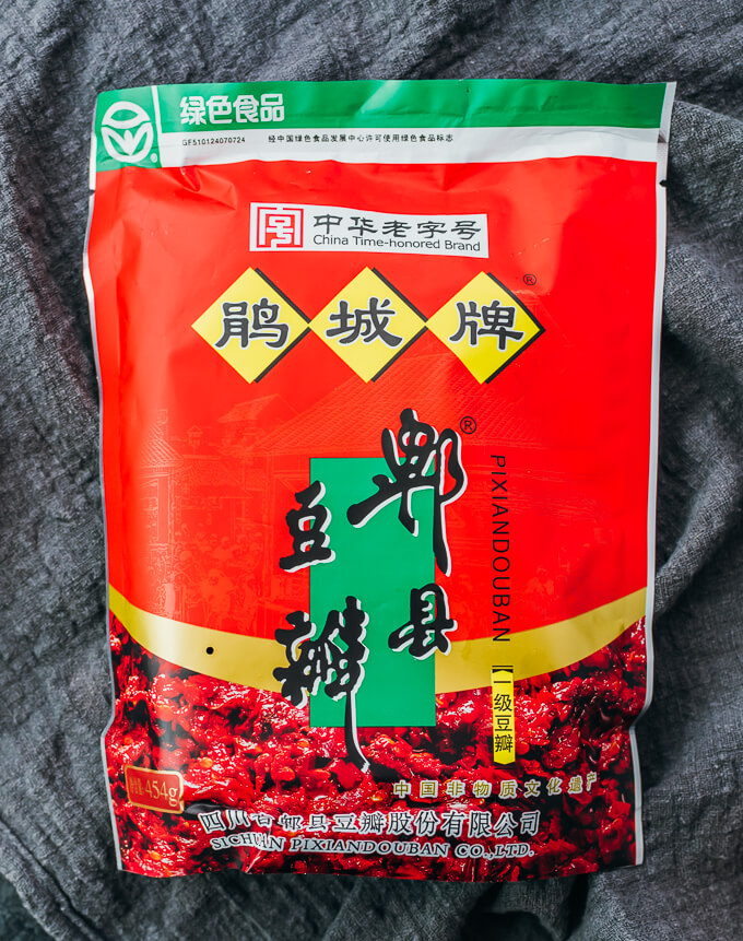 doubanjiang broad bean paste in packaging