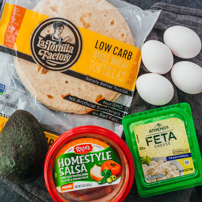 ingredients for making keto huevos rancheros