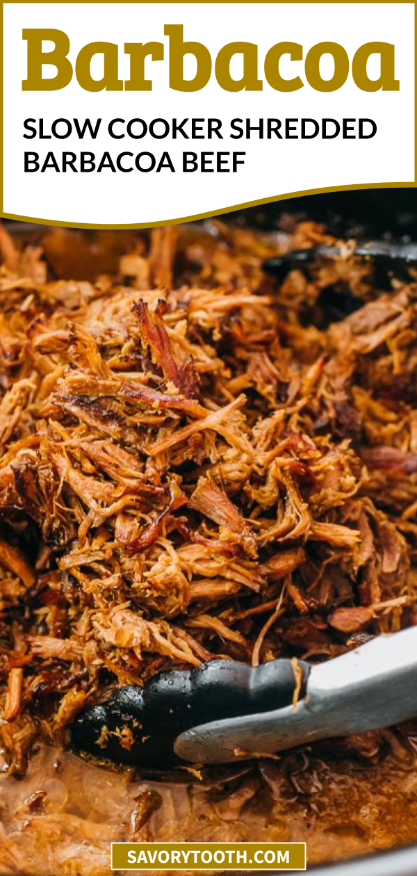 Slow Cooker Barbacoa Beef (Keto, Low Carb) Savory Tooth