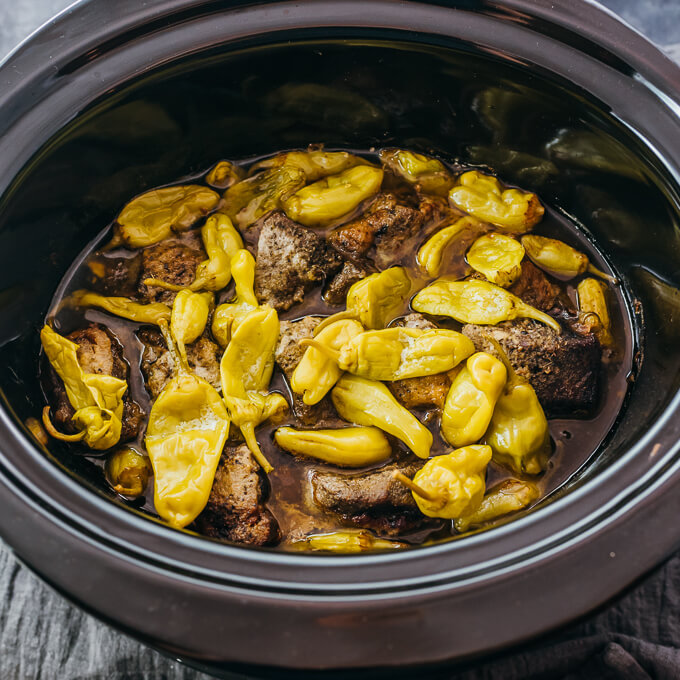 pot roast after slow cooking