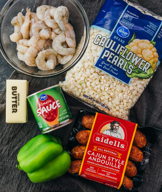 ingredients for making jambalaya