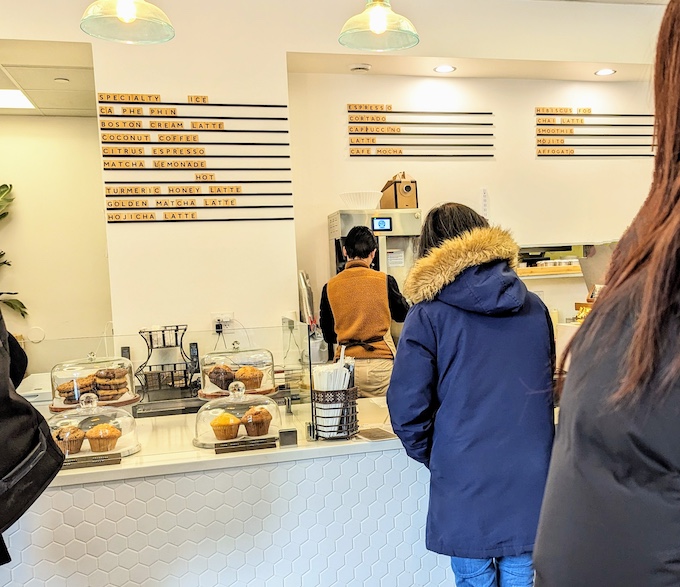 ordering counter at Phin Coffee House