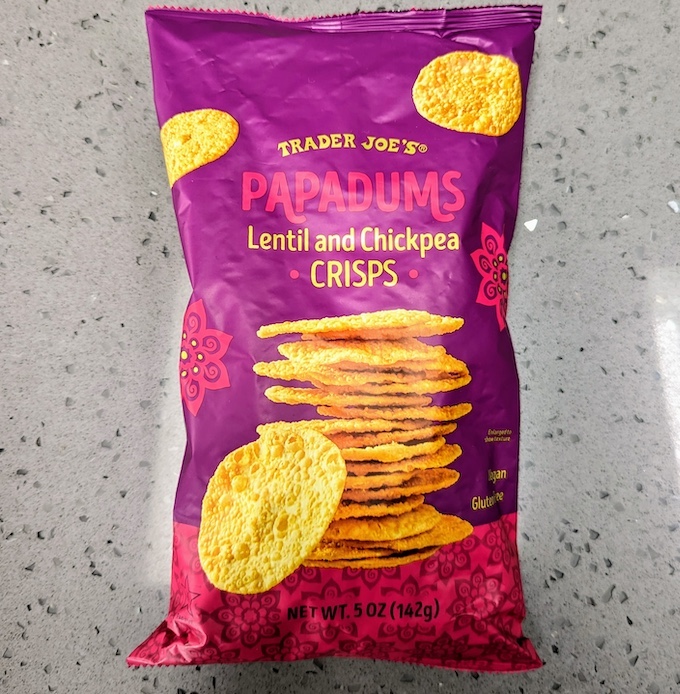 Trader Joes lentil chickpea crisps