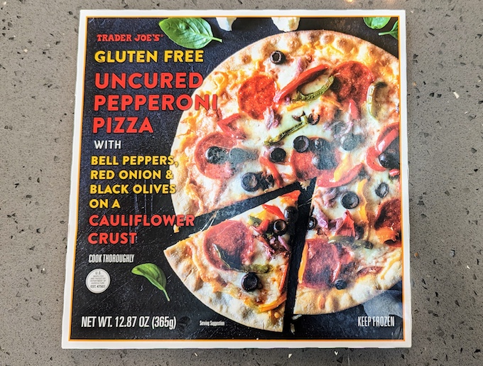 Trader Joes uncured pepperoni pizza