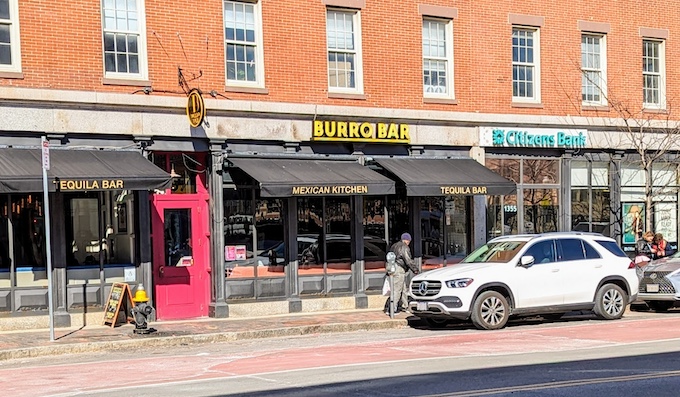 exterior of Burro Bar