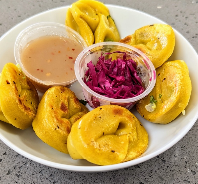 bowl of dumplings