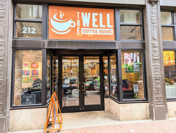 exterior of The Well Coffee House