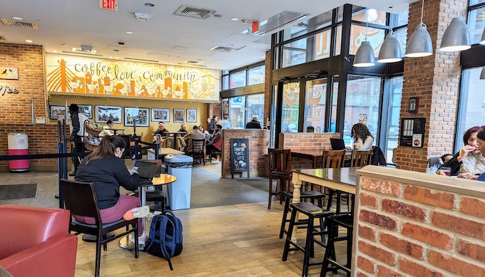 interior of The Well Coffee House